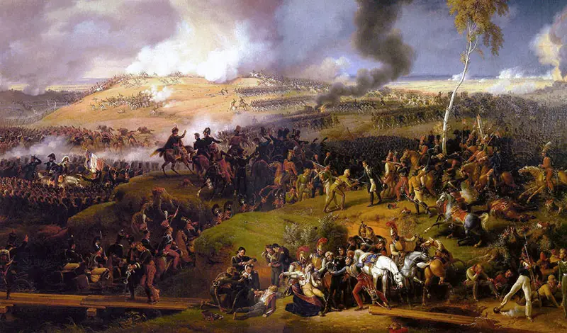 La battaglia della Moscova in un dipinto di Louis Lejeune, 1822.
