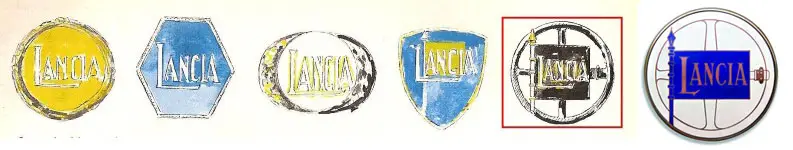Bozze del logo Lancia