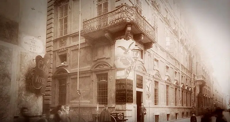 Foto d'epoca di Palazzo Barolo a Torino