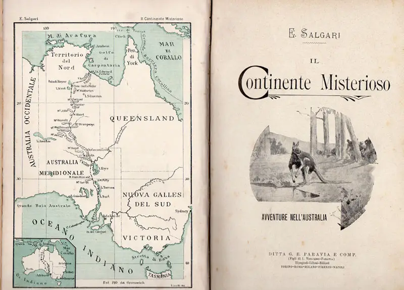 “Il continente misterioso”, Emilio Salgari