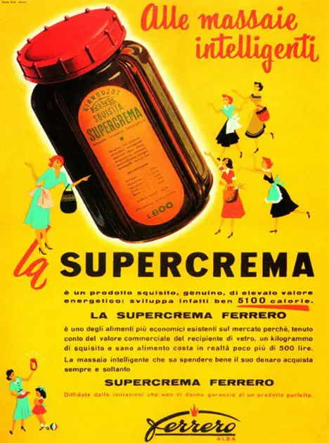 Pubblicità Supercrema, 1949.