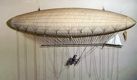 Modello di dirigibile del 1852 presente al London Science Museum.