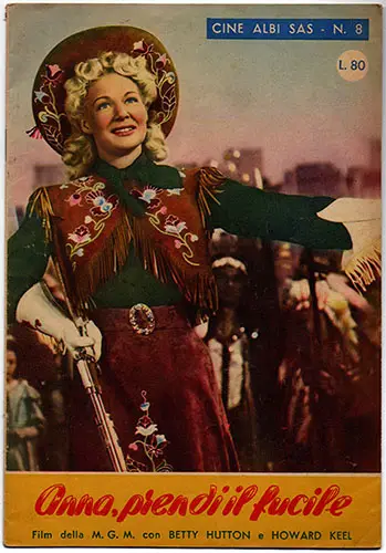 Illustrazione riferita al film del 1950 su Annie Oakley.