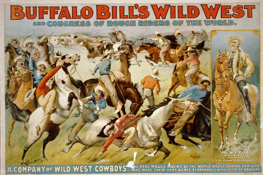 Poster del “Buffalo Bill Wild West Show”, 1899.