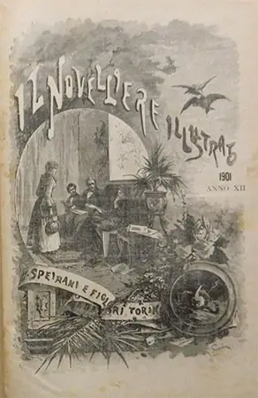 Frontespizio de “Il Novelliere Illustrato” del 1901.