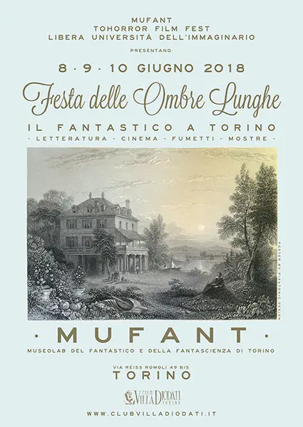 Locandina della Festa delle Ombre Lunghe del 2018.