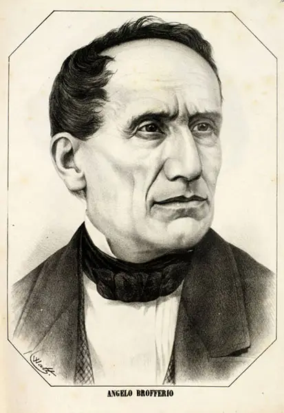 Angelo Brofferio, litografia del 1867.