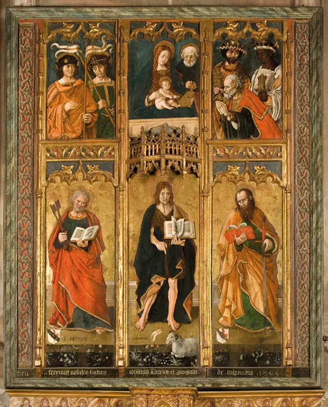 Il Polittico della Collegiata di Revello, 1503 (© Diocesi di Saluzzo - Ufficio Beni Culturali Ecclesiastici).