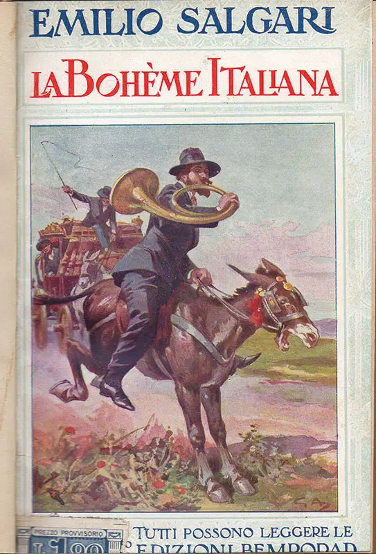 Copertina della prima edizione della “Bohème Italiana”, Bemporad, 1909.