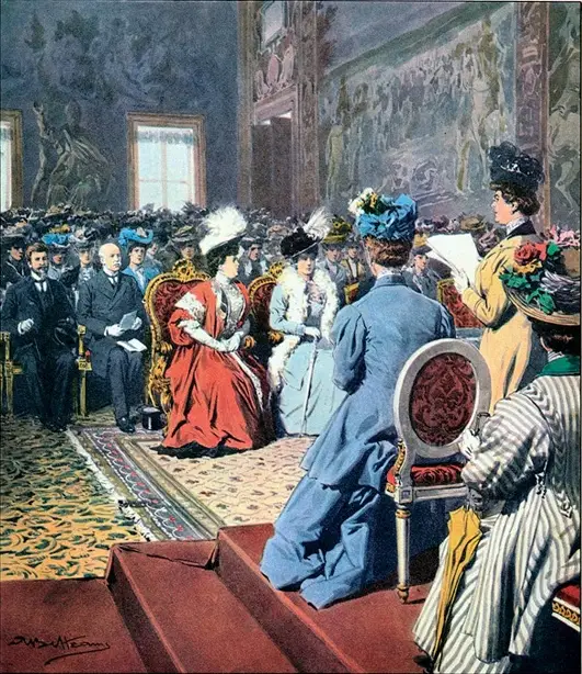 Congresso delle donne italiane a Roma, 1908.