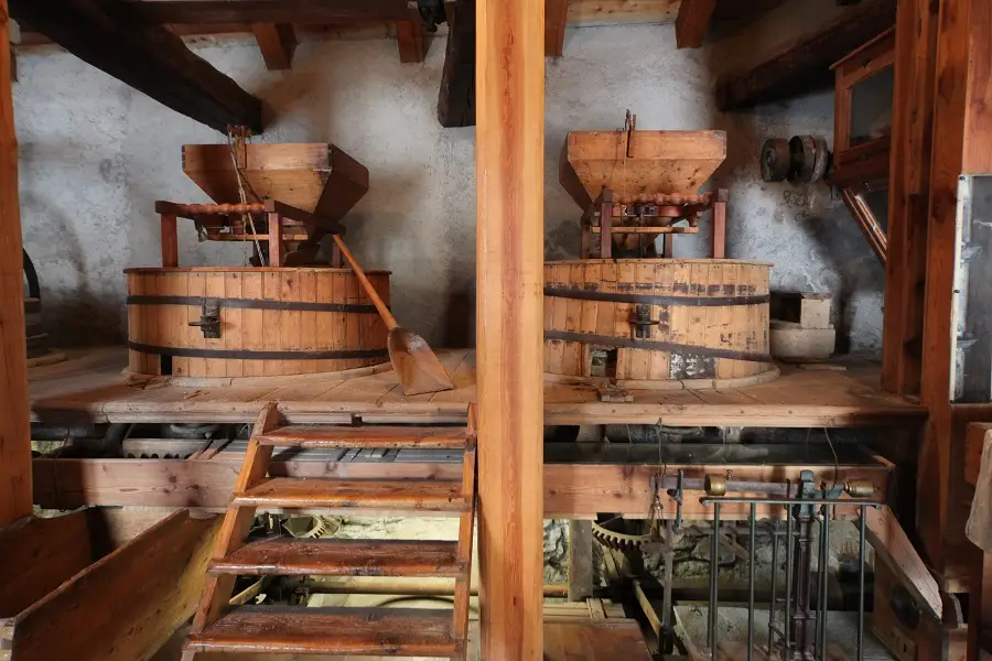I palmenti del Mulino del Martinet di Salbertrand (foto di Luca Giunti - Ecomuseo Colombano Romean).
