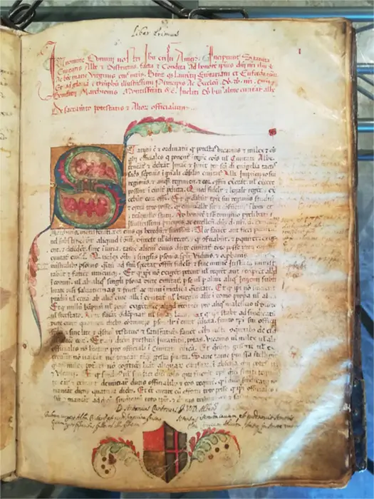 Una pagina del 