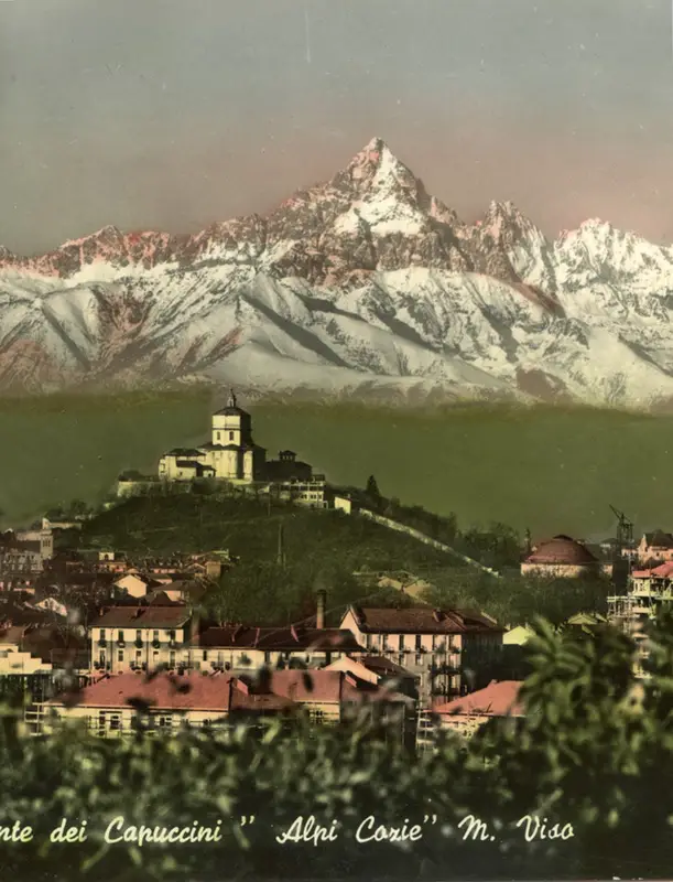 Monte dei Cappuccini e Monviso, 1950 ca.