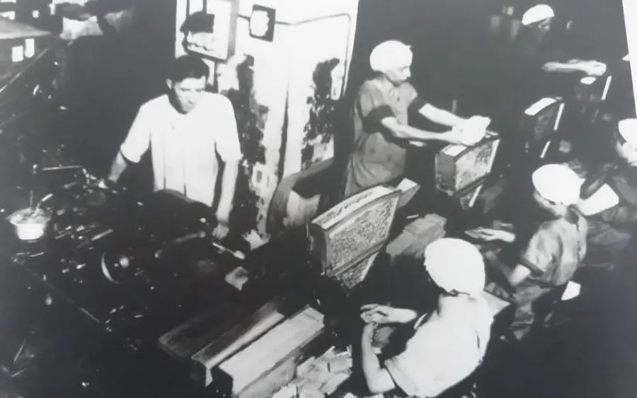 La lavorazione del tabacco.