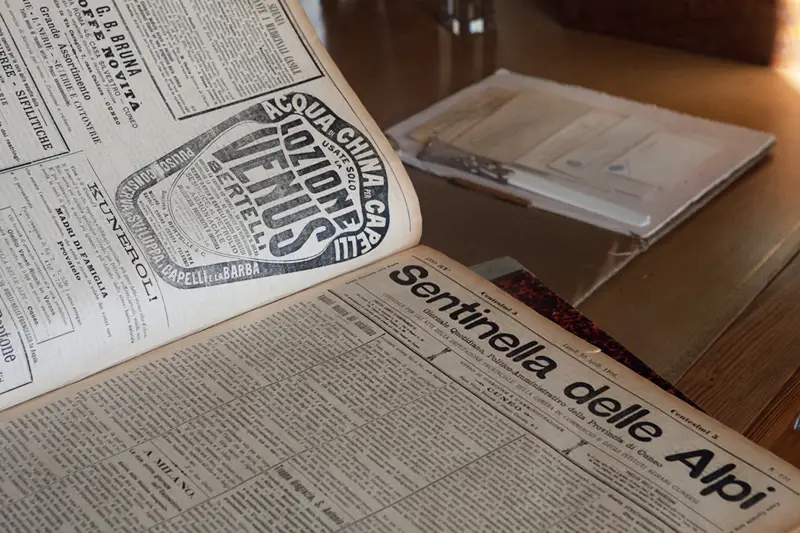 Una delle pagine del giornale