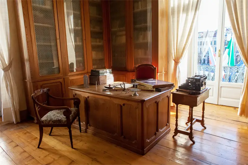Lo studio di Tancredi Galimberti (© Museo Casa Galimberti).
